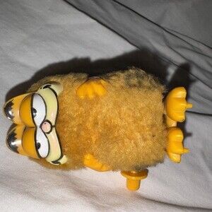 Vintage Garfield Wind Up Hopper Toy 1981 Kats Meow Figure Jim Davis WORKS